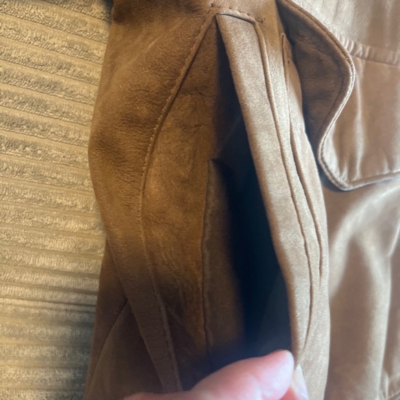 Vintage Cayenne Jacket Mens L Brown Leather Bomber Flight YKK Made Korea 90s - Picture 10 of 16